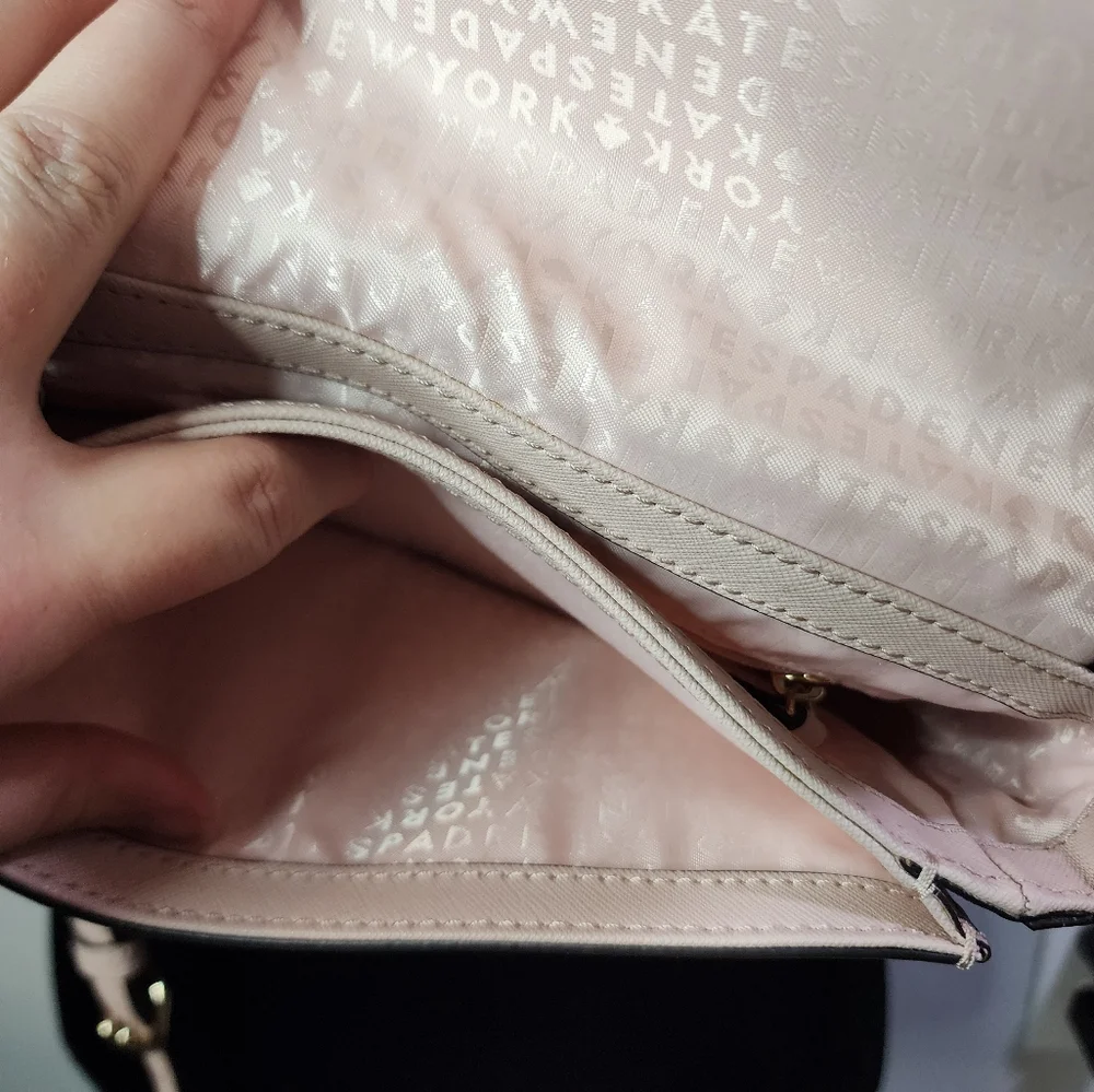 Kate Spade New York Laurel Way Jeweled‎ Saffiano Pink Cream Crossbody